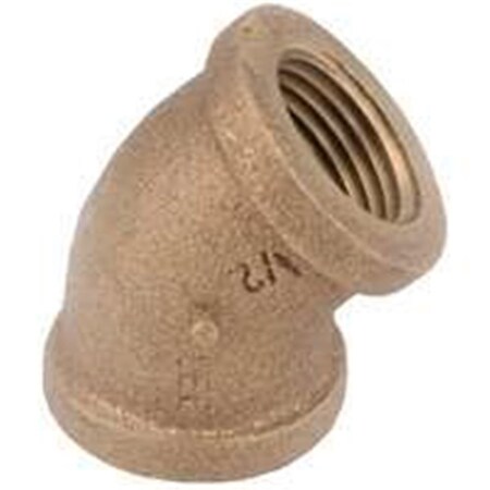 Gizmo 738107-04 .25 In. MPT 45 Degree Brass Elbow GI667687